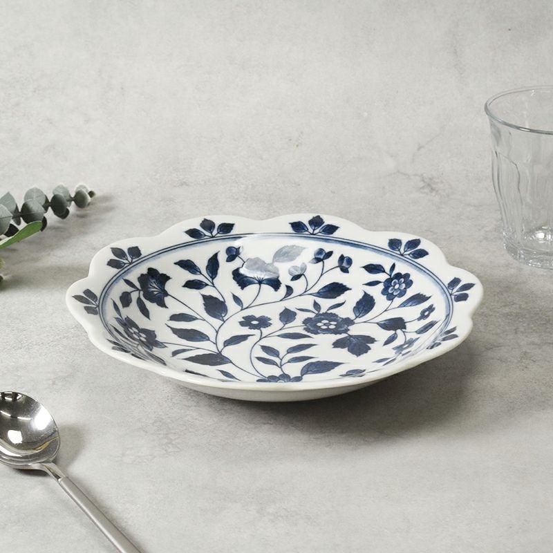 深皿 21.5cm 花型 洛悠花 らくゆうか