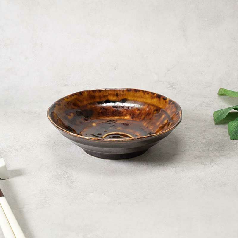 煮物鉢 16.5cm うず型 焦がれ