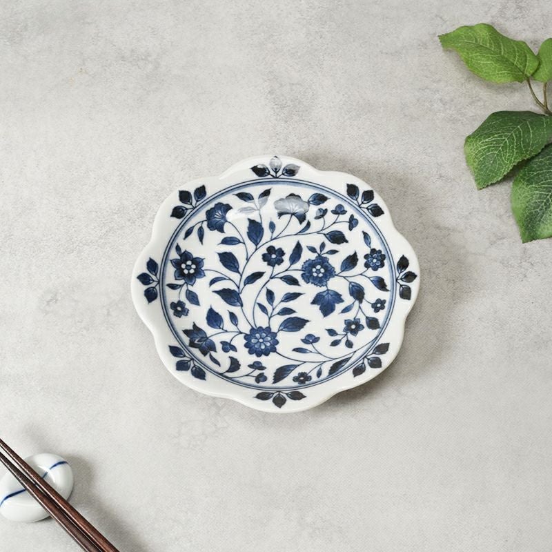 中皿 16.5cm 花型 洛悠花 らくゆうか