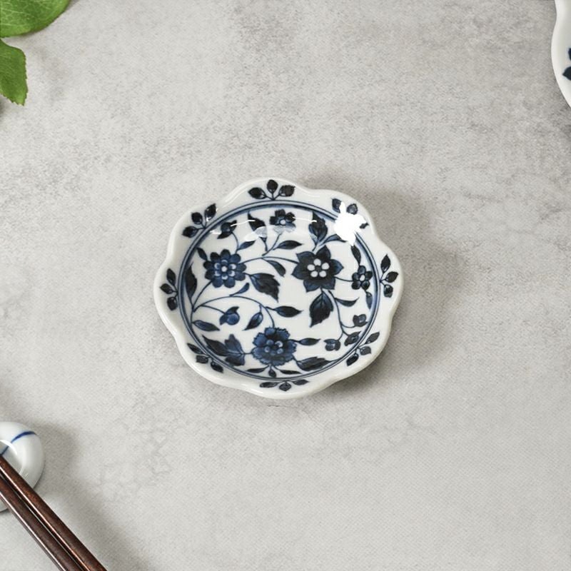 小皿 10.5cm 花型 洛悠花 らくゆうか