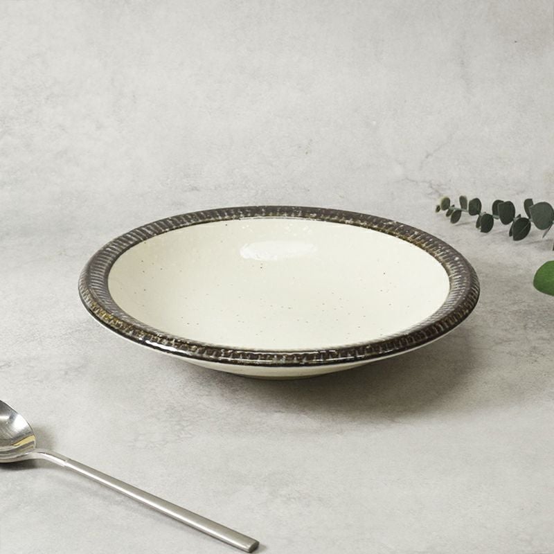 スープ皿 21cm 渕十草 黒瀬