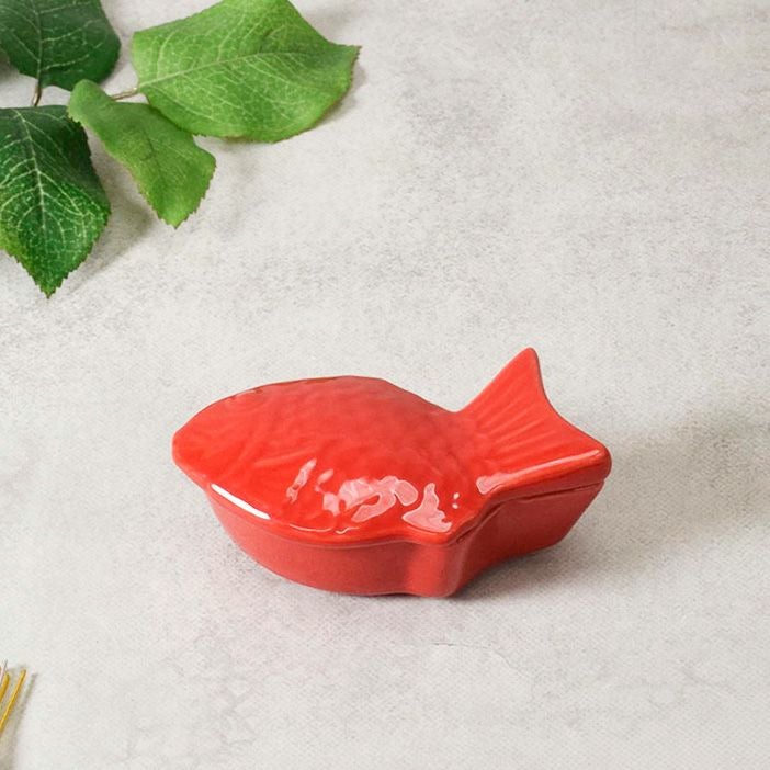 蓋付珍味入 10cm めで鯛