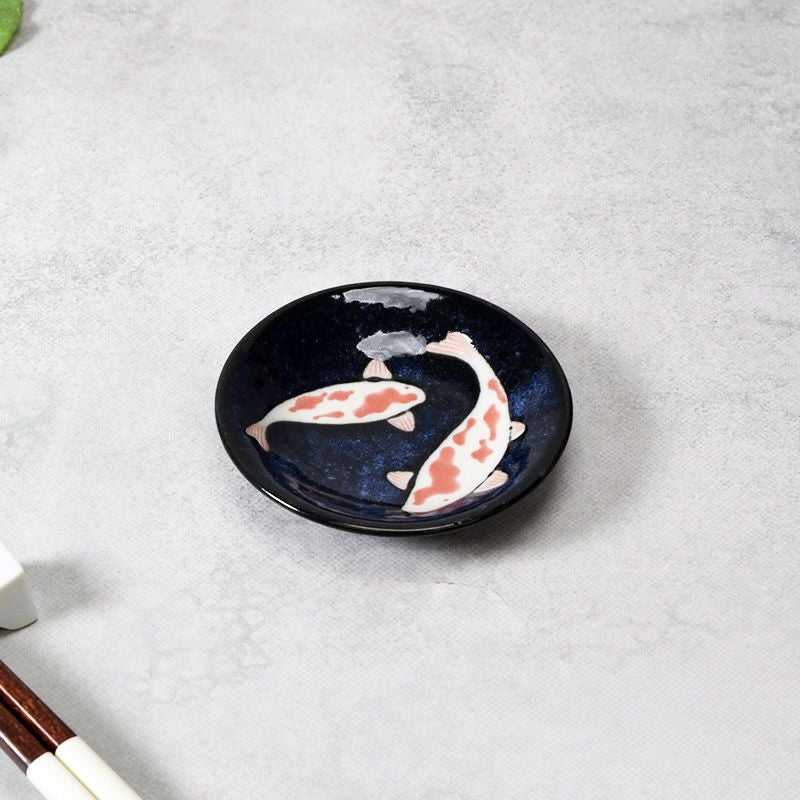 小皿 9cm 錦鯉 Nishiki Goi small plate