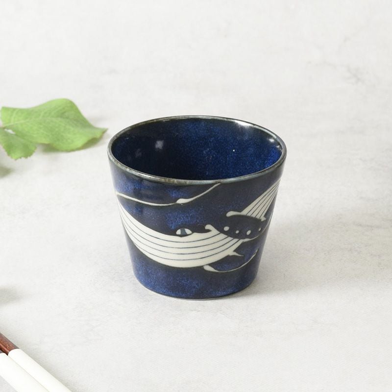 そば猪口 175cc 窯変くじら