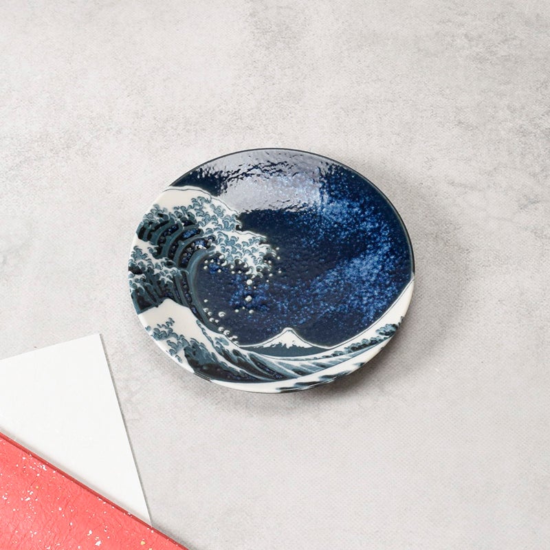 小皿 12cm 神奈川沖浪裏
